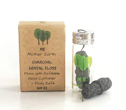 Mother Earth - Bamboo Charcoal Dental Floss - Refill Spool