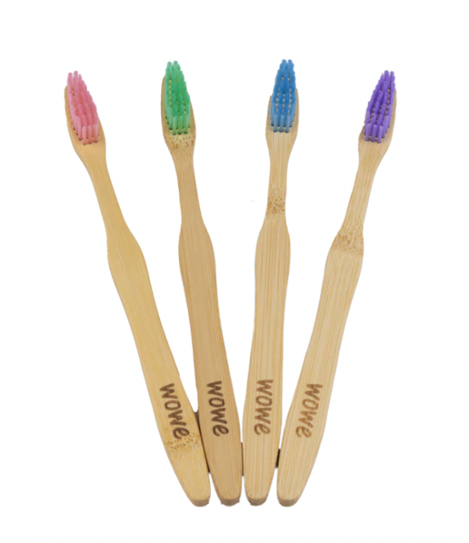 Wowe - Colorburst Bamboo Toothbrushes - Individually Packaged