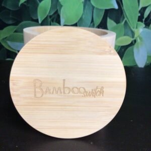 Bamboo Facial Rounds Holder