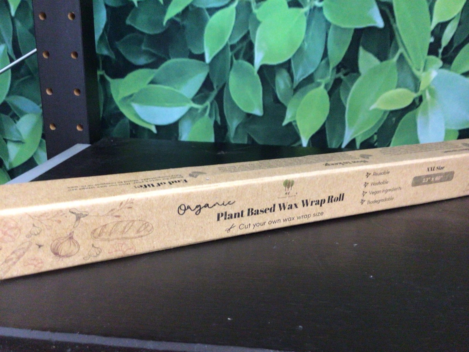 Mother Earth Organic Plant-Based Wax Food Wrap Roll - 5ft