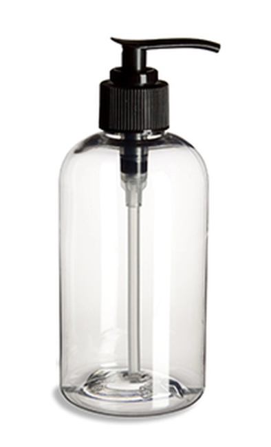 8 oz Clear Glass Pump Bottle