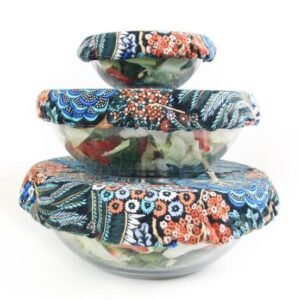 One world zero waste - Bowl and Plate Covers - 3 pack